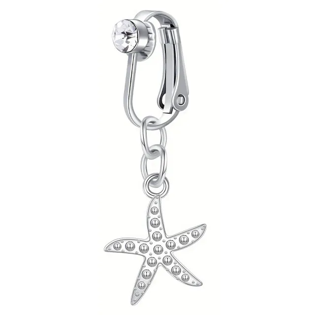 Fake piercing za popek z morsko zvezdico